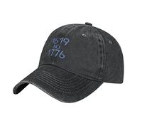 Chapeau De Baseball Mois De L'Histoire des Noirs Chapeau en Denim Hip Pop Classique Casquette Unisexe, pour Camping, Extérieur, Cyclisme, 55-59cm