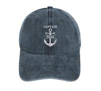 Chapeau de baseball personnalisé avec nom de bateau - Capitaine boussole - Casquette de navigation nautique - Personnalisable, Style 13, taille unique