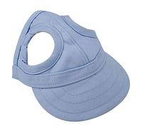 Chapeau de Baseball pour Animaux de Compagnie pour Chat - Rayures réglables - Été - Voyage - Sport - Multi-Voies - Emballage socialme-EU(L-Bleu)