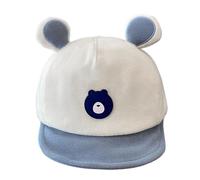 Chapeau de baseball pour - Cape de soleil pour | Testeni de dessin animé réglable bébé | Chapeau respirant léger avec design, offre une protection UV pour garçons et filles, bleu, S