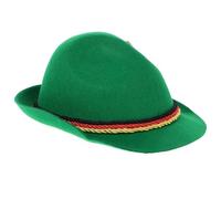 Chapeau de Bavarois Vert en Feutre, Ambiance Bavaroise, Fête Halloween | Modèle Unisexe, Style Jazz Classique et Sophistiqué, Usage Casual, Tissu Confortable, Couleur Vert