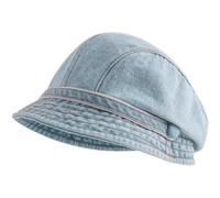 Chapeau De Béret À Visière En Denim Pour Femmes Filles, Chapeau De Pêcheur Rétro Mignon, Bérets Français Newsboy, Chapeaux De Seau Classiques, Chapeau De Peintre, Chapeau De Langue De Canard Chaud