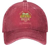 Chapeau de bière The Onlys Bs I Needs is Beer Sunshine Hat Casquette de baseball vintage pour femme, couleur photo, taille unique
