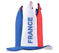 Chapeau De Bouffon Bleu Blanc Rouge Avec Petites Clochettes - Parfait Pour Les Supporters Des Équipes De France - P'Tit Clown