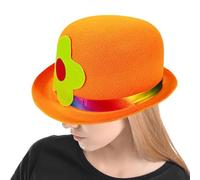 Chapeau de bouffon pour adulte, chapeau de clown à dessus plat, accessoire tendance pour spectacle, extérieur, maison, cosplay, rassemblement, festival