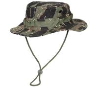 CHAPEAU DE BROUSSE / BOONIE US GI RIPSTOP CAMO TIGER STRIPE AVEC CORDON MENTONNIERE MFH M