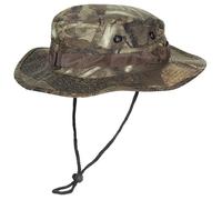 CHAPEAU DE BROUSSE / BOONIE US GI RIPSTOP HUNTER BRAUN AVEC CORDON MENTONNIERE MFH L