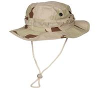 Chapeau de brousse - MFH - Boonie US GI - Camouflage désert 3 couleurs - 100% coton - Cordon mentonnière M