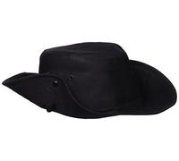 Chapeau de Brousse m.druckknopf Noir