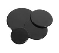 Chapeau de Brûleur de Cuisinière à Gaz, Lot de 4, Aluminium Fer Noir | Installation Facile, Design, Construction Robuste, Nettoyage Simple, pour Cuisinière Domestique