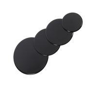Chapeau de Brûleur de Cuisinière à Gaz Métal Noir 4 Pièces | Installation Facile, Design, Surface Lisse, Construction Robuste, Accessoires de Remplacement pour Cuisinière