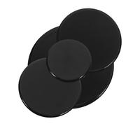 Chapeau de Brûleur de Cuisinière à Gaz Noir, Lot de 4 en Aluminium et Fer | Surface Lisse, Installation Facile, Design, Accessoires Pratiques pour Cuisson Domestique
