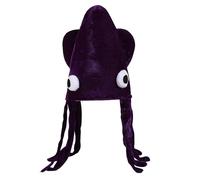 Chapeau de calamar amusant en tissu doux respirant pour adultes et enfants - Chapeau de poisson pour animaux marins mignons - Chapeaux de pieuvre pour événements à thème - Accessoires de déguisement