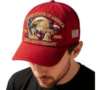 Chapeau de camionneur - Chapeau du 250e anniversaire, casquette de baseball pour femme, coiffure de camping en plein air, célébration des anciens combattants, style héritage patriotique, chapeaux comm