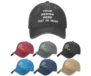 Chapeau de Camionneur personnalisé Casquette de Cow-Boy réglable Casquette de Baseball Ajoutez Votre Texte et Photo Sports Chapeaux de Cow-Boy personnalisés pour Hommes Femmes