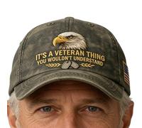 Chapeau de camionneur - Structure en maille respirante, chapeau de baseball à thème vétéran, casquette réglable | 2,76 pouces, style patriotique pour un usage quotidien, marche, jogging, voyage