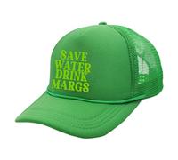 Chapeau de camionneur tendance drôle et mignon graphique country tequila bière chapeau femme homme casquette de baseball chasse, Vert, M