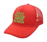 Chapeau de camionneur tendance drôle et mignon graphique country tequila bière chapeau femme homme casquette de baseball chasse, Rouge, M