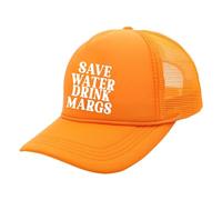 Chapeau de camionneur tendance drôle et mignon graphique country tequila bière chapeau femme homme casquette de baseball chasse, Orange, M