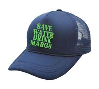 Chapeau de camionneur tendance vintage drôle graphique country tequila bière chapeau femme homme vie casquette de baseball, bleu marine, M