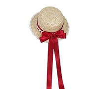 Chapeau De Canotier en Paille à Large Teaparty Sunhat Arcs Chapeau De Paille Ruban Chapeau De Paille Summer Straw Beachs Hat Sunhat Ruban Chapeau De Paille