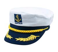 Chapeau de Capitaine de Marin Casquette de Capitaine Enfants Chapeau de Capitaine réglable Chapeau de Cosplay Chapeaux de fête Enfants Chapeau de Marine Chapeau de Marin Blanc pour Voyages en Mer