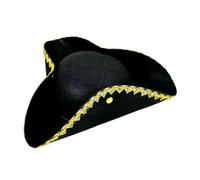 Chapeau de capitaine de pirate, chapeau de boucanier tricorn, pour fête sur le thème des pirates, Halloween, cosplay, fête sur le thème des pirates, accessoires de costume