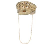 Chapeau De Capitaine En Sequins Deluxe Pour Festival Carnaval Costume