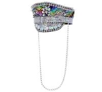Chapeau De Capitaine En Sequins Deluxe Pour Festival Carnaval Costume