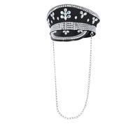 Chapeau De Capitaine En Sequins Deluxe Pour Festival Carnaval Costume