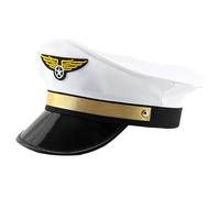 Chapeau de capitaine unisexe pour jeux de rôle pour adultes avec badges pour spectacles sur scène, couvre-chef, unisexe