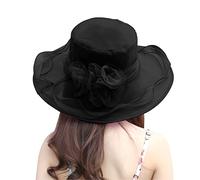 Chapeau de cérémonie, Fleur, Bord de mer, Protection Solaire, pour Mariage, Chic#Z