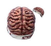 Chapeau de cerveau 3D - Couvre-chef de costume réaliste, accessoire de pensée drôle, accessoire de fête cosplay | Cadeaux de Photo de comédie de Festival d'halloween pour hommes femmes adultes