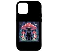 Chapeau de Champignon Cottagcore Black Panther pour Femme Coque pour iPhone 12/12 Pro