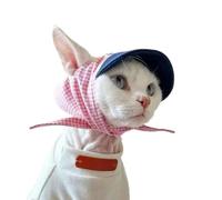 Chapeau de Chat de Promenade, S, D S | Bonnet de Soleil en Doux avec Bord Incurvé et Tissu en Polyester Lavable pour des Photos Stylées