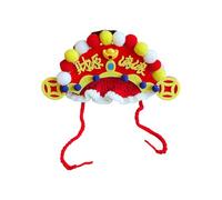 Chapeau de Chat du Nouvel an Chinois, Couvre-Chef de Festival réglable pour Les Petites Races symbolisant la Richesse et la Bonne Chance, Accessoires de Vacances Chapeau de Chat du Nouvel an Chinois