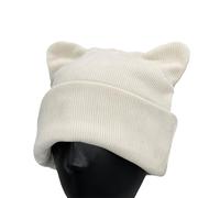 Chapeau de chaton surdimensionné pour le Nouvel An, décorations de fête d'hiver, spectacles festifs, oreilles en velours côtelé, coiffe élégante