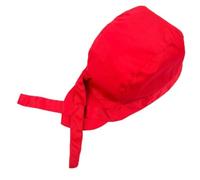 Chapeau de chef pour homme et femme, chapeau de cuisine réglable en coton noir avec motif tête de mort de pirate pour restaurant, cuisine (rouge)