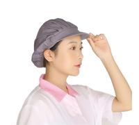 Chapeau de chef réglable pour restaurant, cuisine, boulanger, traiteur, cuisine, femme, homme, unisexe, uniforme de travail, Tissu complet 107 gris 107, M