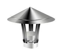 Chapeau De Cheminée, 80-300mm en Acier Inoxydable210/304, Chapeau de Pluie de Toit, Conique Chapeaux de Pluie Et De Neige, Couvercle De Trou De Cheminée(120mm/4.73in(201))