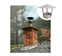 Chapeau de cheminée à dessus conique, chapeau de cheminée en acier inoxydable,couverture de pluie et de neige, dessus de protection contre les oiseaux anti-courant d'air ( Size : D12cm*25cm/4.72in*9.8