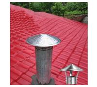 Chapeau de cheminée Anti-Pluie, Chapeau de cheminée Conique galvanisé Tous Temps - Chapeau Anti-Pluie et Anti-Neige Personnalisable pour l'extrémité du Conduit d'évacuation, Couvercle d'aéra