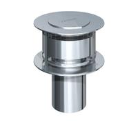 Chapeau de cheminée Anti splash avec grille pare-étincelles - simple paroi - Schiedel PRIMA PLUS 140 mm