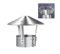 Chapeau De CheminéE Auto-Ajustable En Acier, RéSistant Aux IntempéRies Et à La Rouille Pour CheminéE, Chapeau De CheminéE Anti, Couvercle De CheminéE Pour Toit ExtéRieur(230 mm(9.055 in))