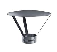 Chapeau de cheminée avec bande de serrage - simple paroi - Reuter EW-BLUE 100mm