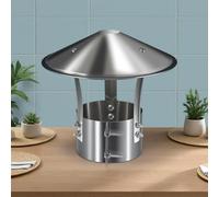 Chapeau De Cheminée,Chapeau Capot Cheminée Chapeau Conduit De Fumée Chapeau De Cheminée Pare Pluie INOX,Anti-Pluie Et Neige,pour Cheminee Ou Fumisterie Poele Exterieur Tubage(180mm/7.09inch)