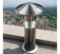 Chapeau de Cheminée, Chapeau Capot Cheminée Chapeau Conduit de Fumée Chapeau de Cheminée pare Pluie INOX, Anti-Pluie et Neige, pour Cheminee ou Fumisterie Poele Exterieur Tubage(125mm/4.92inch)