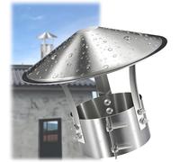 Chapeau de Cheminée, Chapeau Chinois Pare-Pluie Inox pour Conduit de Fumée | Chapeau de Cheminée, Chapeau Chinois Pare-Pluie Inox pour Conduit de Fumée(125mm/4.92in)