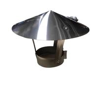 chapeau de cheminée chapeau de cheminée Capuchon de cheminée en fer galvanisé, capuchon de cheminée, for conduit, capuchon de ventilation, chapeau de pluie, capuchon de protection contre la pluie(D10c
