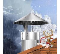 Chapeau de cheminée Conique en Acier Inoxydable, Chapeau Capot Cheminée Anti-Pluie Et Neige, Chapeau Conduit De Fumée pour Cheminee Ou Fumisterie Poele Exterieur Tubage(315mm/12.4inch)